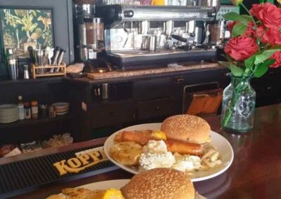 Food On Bar Ready to Be Served