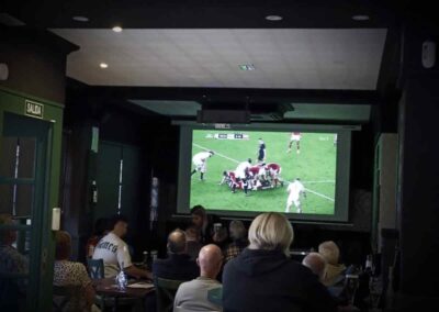 Football Inside via Projector